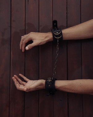 Real Leather Wrist Cuffs
