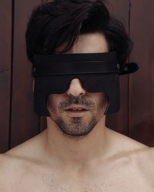 Real Leather Blindfold